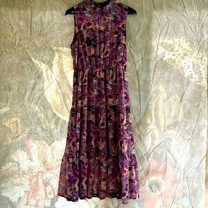 Lulus floral maxi dress sleeveless, size M